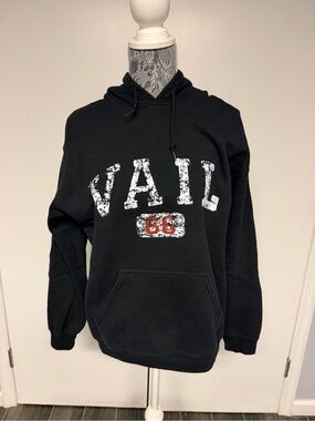 Gildan Black VAIL Graphic Hoodie